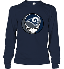 Los Angeles Rams Grateful Dead Steal Your Face NFL Football Adult Long Sleeve T-Shirt Adult Long Sleeve T-Shirt - VeigarTee