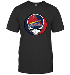 St Louis Cardinals Grateful Dead Steal Your Face Baseball Mens T-Shirt Mens T-Shirt - VeigarTee