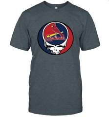 St Louis Cardinals Grateful Dead Steal Your Face Baseball Mens T-Shirt Mens T-Shirt - VeigarTee