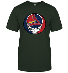 St Louis Cardinals Grateful Dead Steal Your Face Baseball Mens T-Shirt Mens T-Shirt - VeigarTee