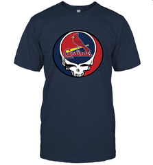 St Louis Cardinals Grateful Dead Steal Your Face Baseball Mens T-Shirt Mens T-Shirt - VeigarTee