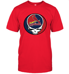 St Louis Cardinals Grateful Dead Steal Your Face Baseball Mens T-Shirt Mens T-Shirt - VeigarTee