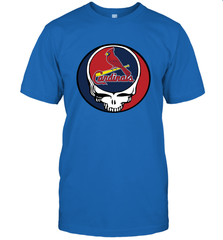 St Louis Cardinals Grateful Dead Steal Your Face Baseball Mens T-Shirt Mens T-Shirt - VeigarTee