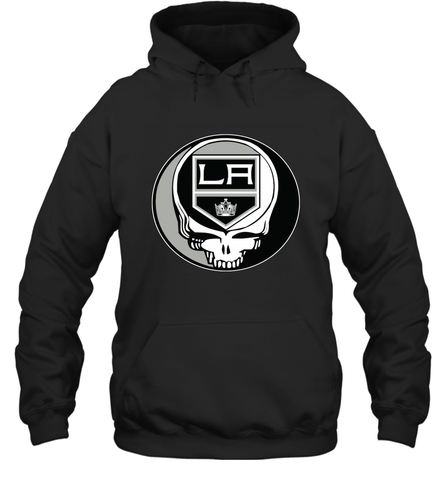 Los Angeles Kings Grateful Dead Steal Your Face Hockey NHL Adult Hoodie Sweatshirt Adult Hoodie Sweatshirt / Black / S Adult Hoodie Sweatshirt - VeigarTee