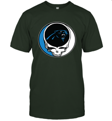 Carolina Panthers Grateful Dead Steal Your Face NFL Football Mens T-Shirt Mens T-Shirt - VeigarTee