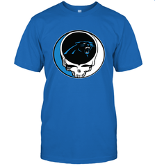 Carolina Panthers Grateful Dead Steal Your Face NFL Football Mens T-Shirt Mens T-Shirt - VeigarTee
