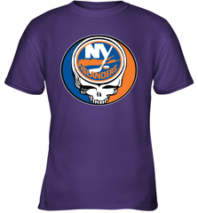 New York Islanders Grateful Dead Steal Your Face Hockey NHL Youth T-Shirt Youth T-Shirt - VeigarTee