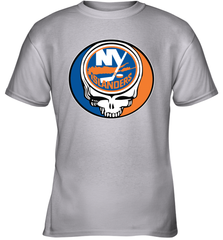 New York Islanders Grateful Dead Steal Your Face Hockey NHL Youth T-Shirt Youth T-Shirt - VeigarTee