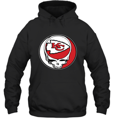 Kansas City Chiefs Grateful Dead Steal Your Face NFL Football Adult Hoodie Sweatshirt