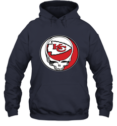 Kansas City Chiefs Grateful Dead Steal Your Face NFL Football Adult Hoodie Sweatshirt