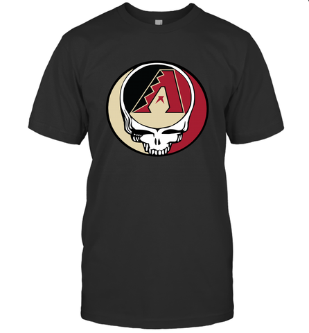 Arizona Diamondbacks Grateful Dead Steal Your Face Baseball Mens T-Shirt Mens T-Shirt / Black / S Mens T-Shirt - VeigarTee