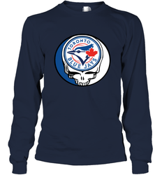 Toronto Blue Jays Grateful Dead Steal Your Face Baseball Adult Long Sleeve T-Shirt
