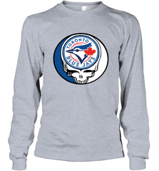 Toronto Blue Jays Grateful Dead Steal Your Face Baseball Adult Long Sleeve T-Shirt Adult Long Sleeve T-Shirt - VeigarTee