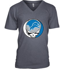 Detroit Lions Grateful Dead Steal Your Face NFL Football Mens V-Neck T-Shirt Mens V-Neck T-Shirt - VeigarTee