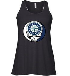 Seattle Mariners Grateful Dead Steal Your Face Baseball Womens Racerback Tank Top