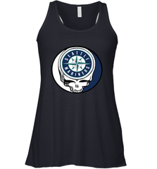 Seattle Mariners Grateful Dead Steal Your Face Baseball Womens Racerback Tank Top Womens Racerback Tank Top - VeigarTee