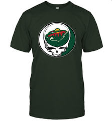 Minnesota Wild Grateful Dead Steal Your Face Hockey NHL Mens T-Shirt Mens T-Shirt - VeigarTee