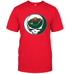 Minnesota Wild Grateful Dead Steal Your Face Hockey NHL Mens T-Shirt Mens T-Shirt - VeigarTee