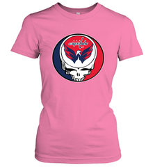 Washington Capitals Grateful Dead Steal Your Face Hockey NHL Womens T-Shirt Womens T-Shirt - VeigarTee