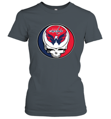 Washington Capitals Grateful Dead Steal Your Face Hockey NHL Womens T-Shirt Womens T-Shirt - VeigarTee