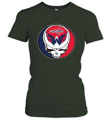 Washington Capitals Grateful Dead Steal Your Face Hockey NHL Womens T-Shirt Womens T-Shirt - VeigarTee