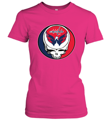 Washington Capitals Grateful Dead Steal Your Face Hockey NHL Womens T-Shirt Womens T-Shirt - VeigarTee