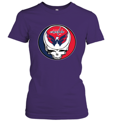Washington Capitals Grateful Dead Steal Your Face Hockey NHL Womens T-Shirt Womens T-Shirt - VeigarTee