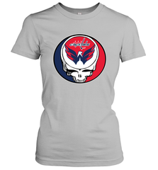 Washington Capitals Grateful Dead Steal Your Face Hockey NHL Womens T-Shirt Womens T-Shirt - VeigarTee