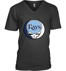 Tampa Bay Rays Grateful Dead Steal Your Face Baseball Mens V-Neck T-Shirt Mens V-Neck T-Shirt - VeigarTee