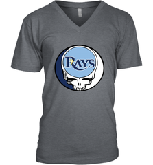 Tampa Bay Rays Grateful Dead Steal Your Face Baseball Mens V-Neck T-Shirt Mens V-Neck T-Shirt - VeigarTee