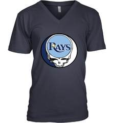 Tampa Bay Rays Grateful Dead Steal Your Face Baseball Mens V-Neck T-Shirt Mens V-Neck T-Shirt - VeigarTee