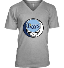 Tampa Bay Rays Grateful Dead Steal Your Face Baseball Mens V-Neck T-Shirt Mens V-Neck T-Shirt - VeigarTee