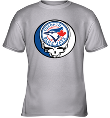 Toronto Blue Jays Grateful Dead Steal Your Face Baseball Youth T-Shirt Youth T-Shirt - VeigarTee