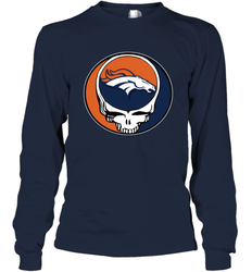Denver Broncos Grateful Dead Steal Your Face NFL Football Adult Long Sleeve T-Shirt