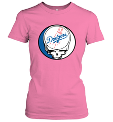 Los Angeles Dodgers Grateful Dead Steal Your Face Baseball Womens T-Shirt Womens T-Shirt - VeigarTee