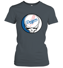 Los Angeles Dodgers Grateful Dead Steal Your Face Baseball Womens T-Shirt Womens T-Shirt - VeigarTee