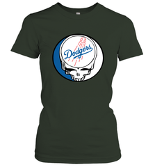 Los Angeles Dodgers Grateful Dead Steal Your Face Baseball Womens T-Shirt Womens T-Shirt - VeigarTee
