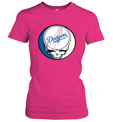 Los Angeles Dodgers Grateful Dead Steal Your Face Baseball Womens T-Shirt Womens T-Shirt - VeigarTee