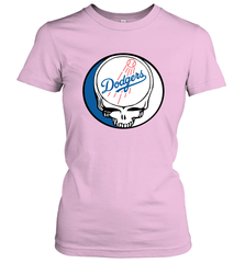 Los Angeles Dodgers Grateful Dead Steal Your Face Baseball Womens T-Shirt Womens T-Shirt - VeigarTee