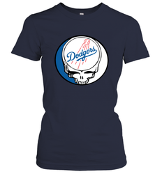 Los Angeles Dodgers Grateful Dead Steal Your Face Baseball Womens T-Shirt