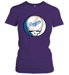 Los Angeles Dodgers Grateful Dead Steal Your Face Baseball Womens T-Shirt Womens T-Shirt - VeigarTee