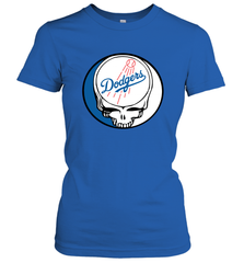 Los Angeles Dodgers Grateful Dead Steal Your Face Baseball Womens T-Shirt Womens T-Shirt - VeigarTee