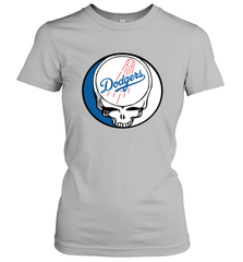 Los Angeles Dodgers Grateful Dead Steal Your Face Baseball Womens T-Shirt Womens T-Shirt - VeigarTee