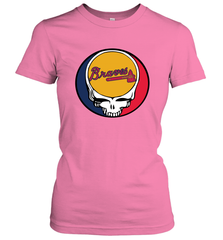 Atlanta Braves Grateful Dead Steal Your Face Baseball Womens T-Shirt Womens T-Shirt - VeigarTee
