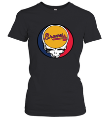 Atlanta Braves Grateful Dead Steal Your Face Baseball Womens T-Shirt Womens T-Shirt - VeigarTee