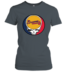 Atlanta Braves Grateful Dead Steal Your Face Baseball Womens T-Shirt Womens T-Shirt - VeigarTee