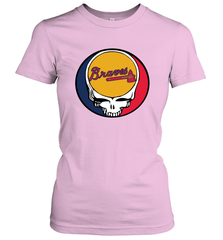 Atlanta Braves Grateful Dead Steal Your Face Baseball Womens T-Shirt Womens T-Shirt - VeigarTee