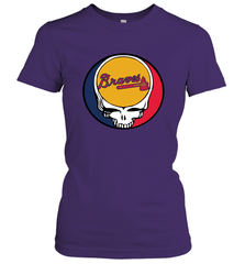 Atlanta Braves Grateful Dead Steal Your Face Baseball Womens T-Shirt Womens T-Shirt - VeigarTee
