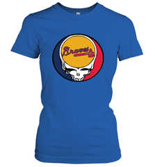 Atlanta Braves Grateful Dead Steal Your Face Baseball Womens T-Shirt Womens T-Shirt - VeigarTee