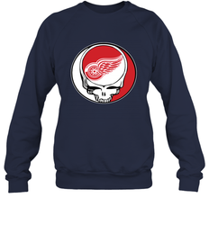 Detroit Red Wings Grateful Dead Steal Your Face Hockey NHL Adult Sweatshirt